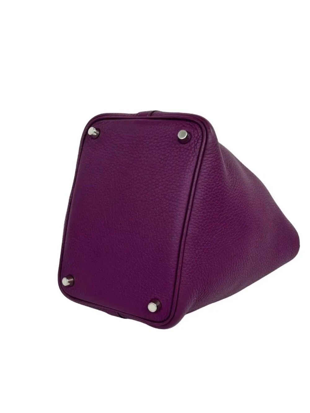 Hermes Picotin Lock PM Taurillon Clemence Handbag Mini Tote Anemone Purple
